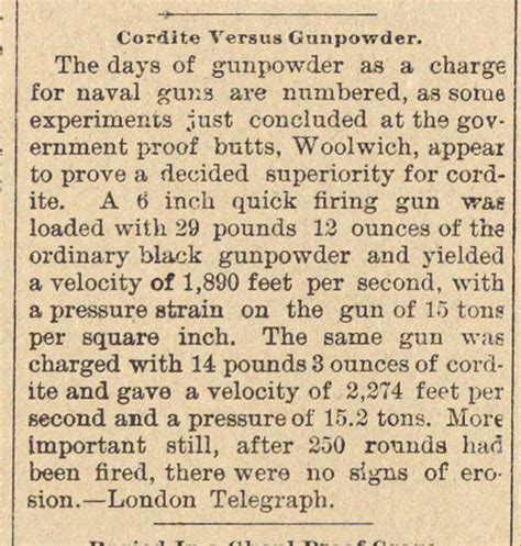 Cordite Versus Gunpowder | Ann Arbor District Library