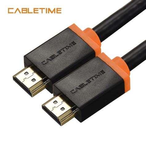 Cabletime Thunderbolt HDMI cable 4K 2.0 60hz HDMI TO HDMI cable adaptor converter 1 3m 5m audio ...