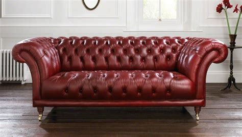 The 15 Best Collection of Red Leather Chesterfield Sofas