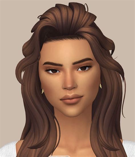 Kendall Jenner | neptownie | Sims new, Sims 4 characters, Sims hair