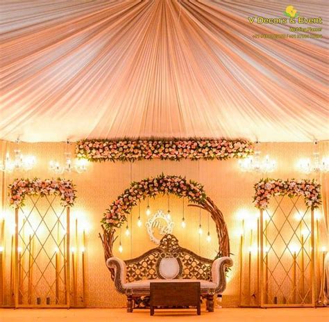 V Decors & Events|Wedding|Reception|Puducherry| | Engagement stage ...