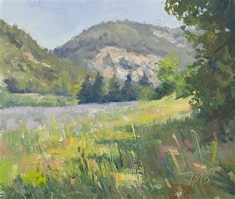 Daily paintings | Mountain meadow | Postcard from Provence | Landscape ...