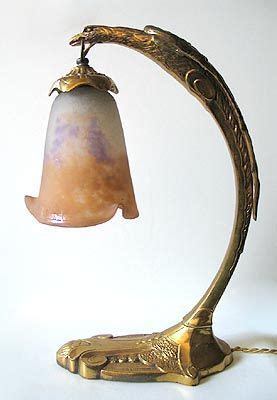 lamp Antique Light Fixtures, Antique Lamps, Antique Lighting, Elegant Lighting, Antique Art Deco ...