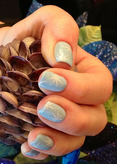 BIO SCULPTURE gel nails @ So Spoiled Nail Studio - WINTER FLAKES | Bio sculpture gel nails, Bio ...