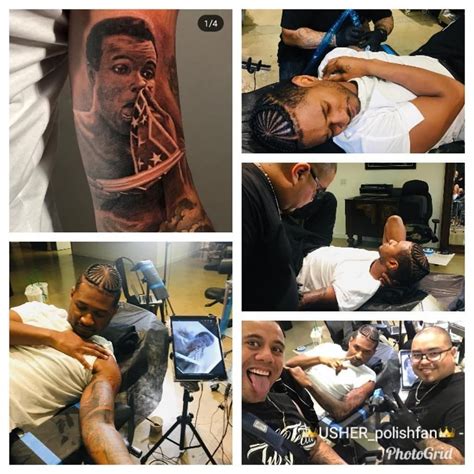 9 Likes, 0 Comments - POLAND (@usher_polishfan) on Instagram: “🤩 🎶 Usher 🎶... Getting Tattoo by ...