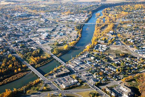 Aerial shot of the Cityscape of Red Deer, Alberta image - Free stock photo - Public Domain photo ...