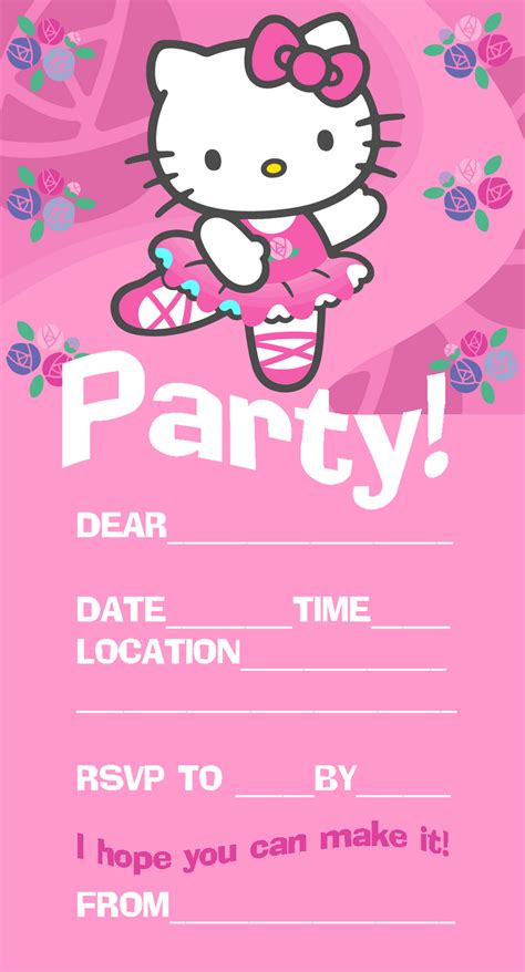 Free Printable Hello Kitty Birthday Party Invitations | Download Hundreds FREE PRINTABLE ...