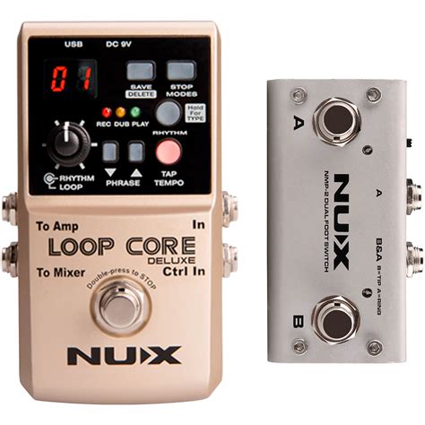 NUX Loop Core Deluxe Looper Pedal - Woodwind & Brasswind