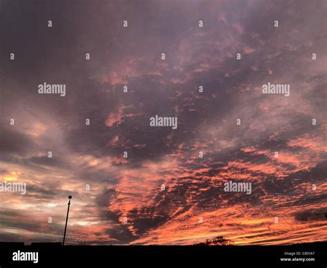 Burning sky at night Stock Photo - Alamy