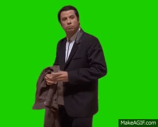 Confused John Travolta template (Green Screen) on Make a GIF