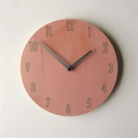 Pink Shade Wall Clock