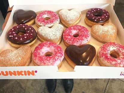 Dunkin' Has New Heart-Shaped Donuts for Valentine's Day 2019 - Thrillist