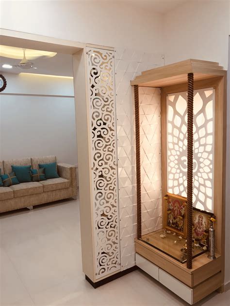 Modern mandir | Temple design for home, Pooja room design, Home room design