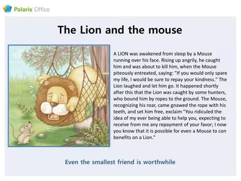 PPT - The Lion and the mouse PowerPoint Presentation, free download ...