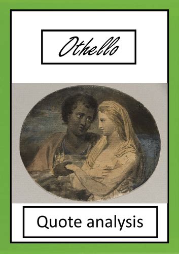 'Othello' quote analysis | Teaching Resources