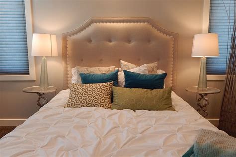 bedroom with lamps, various, bed, bedroom, home, house, interior ...