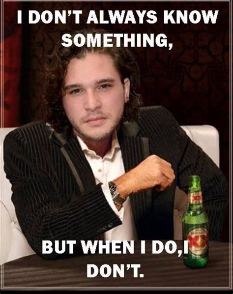 You know nothing Jon Snow | Game of thrones quotes, Game of thrones tv, Know nothing