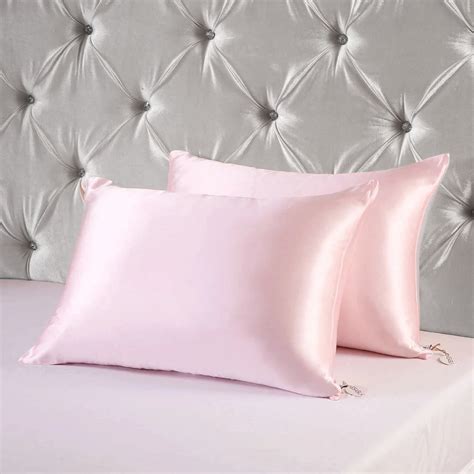 Gilbin Satin Pillowcase for Hair and Skin Silk Pillowcases Set of 4 ...