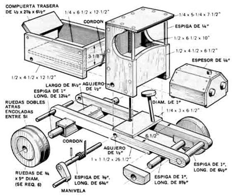 Toy dump truck woodworking project wooden toy plans