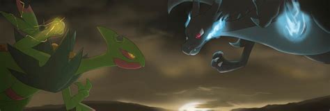 Pokemon Battle: Mega Sceptile VS Mega Charizard X by All0412 on DeviantArt