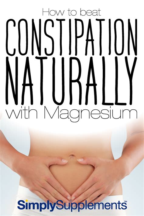 Constipation relief using magnesium for a quick, natural remedy ...