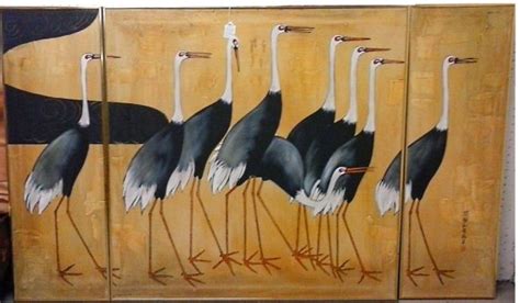 Ogata Korin Cranes | Crane, Bird, Mid century