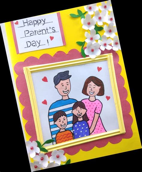 Parents day card DIY/parents day card ideas | Homemade fathers day card, Easy greeting cards ...