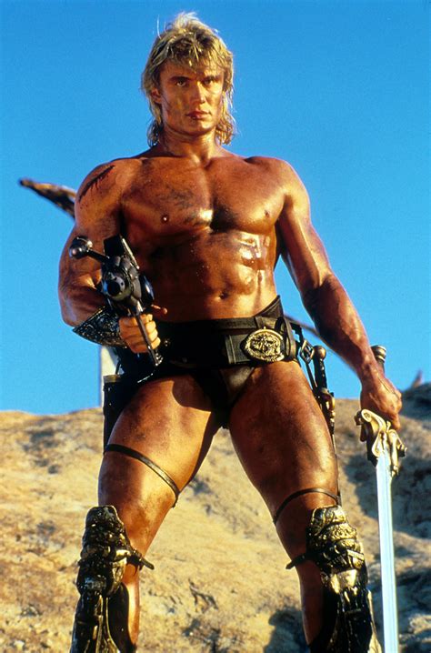 "Masters of the Universe" movie still, 1987. Dolph Lundgren as He-Man. He Man Movie, Movie Tv ...