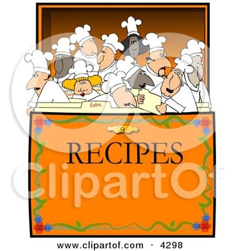 Concept: Chef's & Cooks in a Recipe Box Clipart Posters, Art Prints by ...