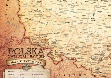 Turystyczna Mapa Polski (plakat) - Twoje Mapy