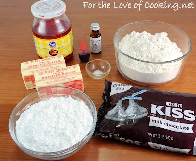 Cherry Chocolate Kiss Cookies | For the Love of Cooking