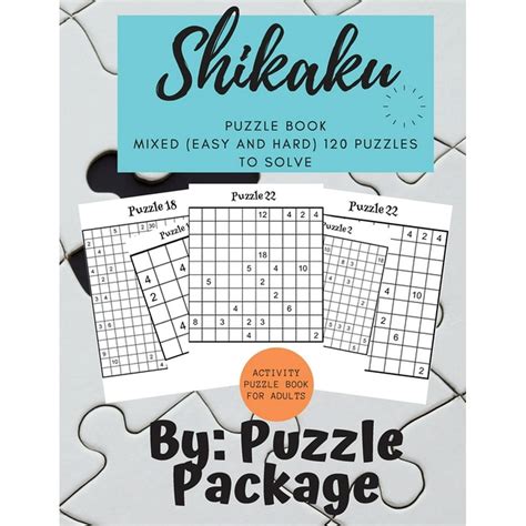 Shikaku Puzzle book: Mixed (Easy and Hard) 120 Puzzles to Solve: Activity Puzzle Book for Adults ...