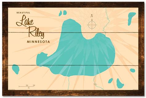 Lake Riley Minnesota Rustic Wood Sign Map Art | Etsy | Rustic wood ...