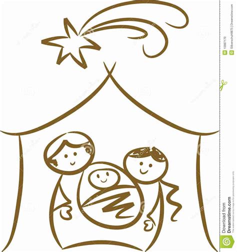 Christmas Nativity Drawing at GetDrawings | Free download