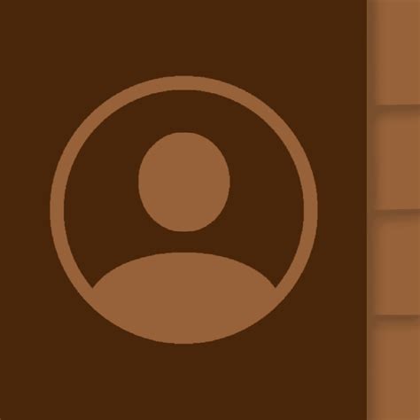 Brown contacts app icon | Iphone wallpaper app, App icon design, Dark wallpaper iphone