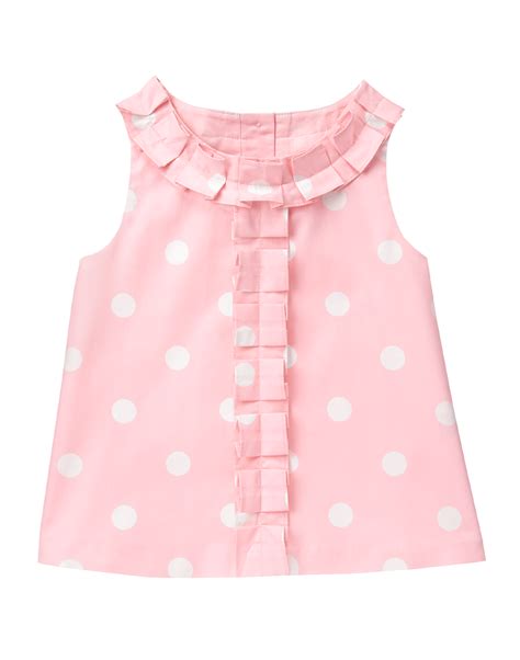 Girl Petal Pink Dot Dot Top by Janie and Jack | Kids outfits, Dresses kids girl, Baby girl tops