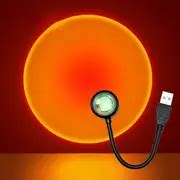 Led Usb Sunset Lamp Projector 7 Colors Atmosphere Lamp - Temu