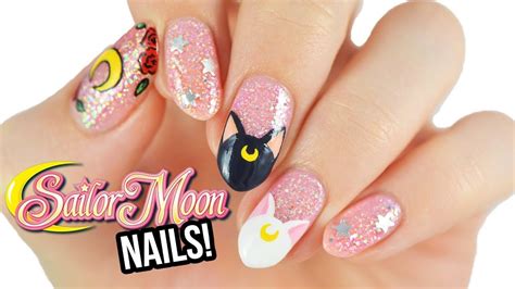 Magical Sailor Moon Nail Art! | Anime nails, Moon nails, Sailor moon nails