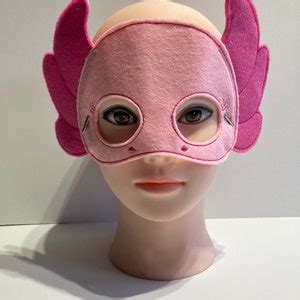 Axolotl Dress Up/pretend Play Mask Costume Halloween Birthday Party Favors Felt Mask for Kids ...