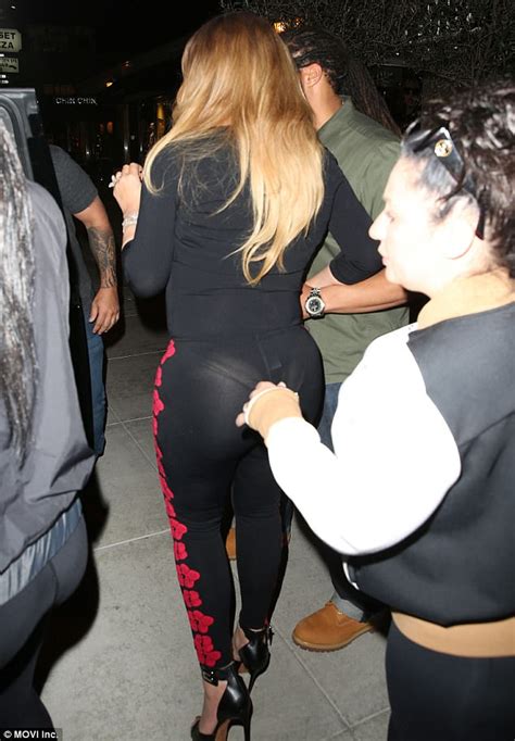 Latest Updates: Mariah Carey Flashes Skimpy Thong In See Through Leggings