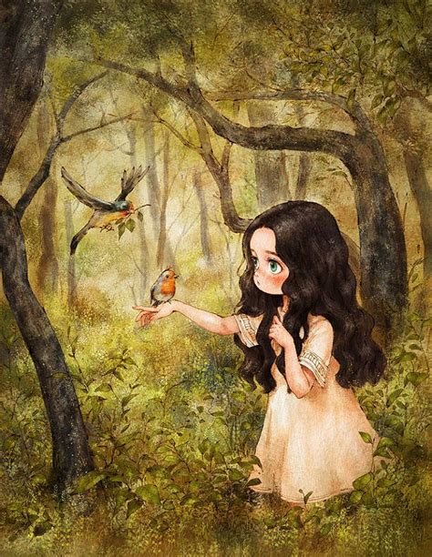 The Diary Of A Forest Girl | Forest girl, Illustration art, Dreamy art