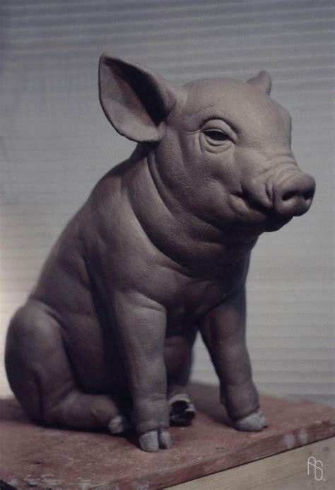 Pig, Sculpture by aaronsimscompany | Animal sculptures, Pig sculpture, Sculpture