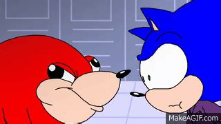 Sonic Meets Ugandan Knuckles on Make a GIF