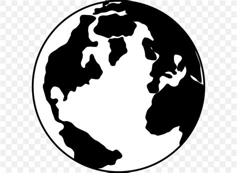 Globe World Black And White Clip Art, PNG, 600x600px, Globe, Black And White, Free Content ...