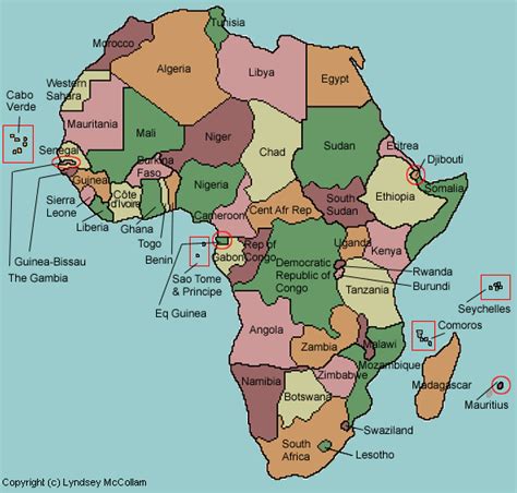 African Countries Map | Display Adaptability