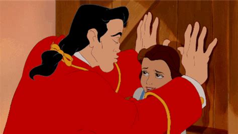 Belle and Gaston, Beauty and the Beast | Disney Kiss GIFs | POPSUGAR Love & Sex Photo 22