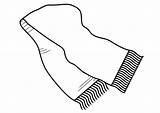 Scarf Coloring Page sketch template