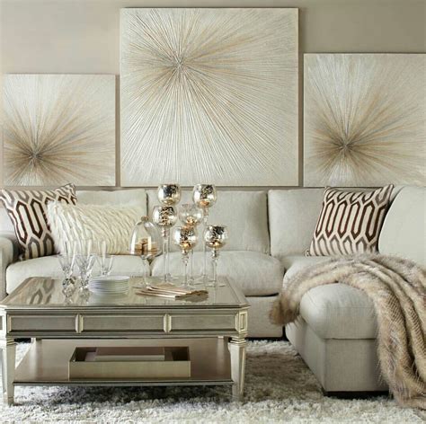 Pin by Svetlana Zakharova on Wall art | Beige living rooms, Chic living room, Gold living room