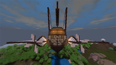 The Steampunk Airship Leviathan Minecraft Map