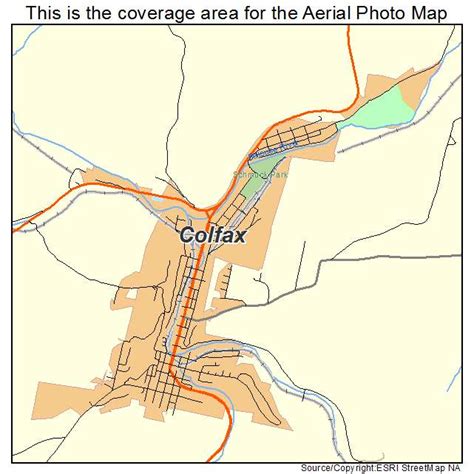 Aerial Photography Map of Colfax, WA Washington